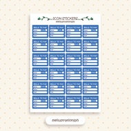 Bills Payment Reminder Sticker | Due Date Reminder | Bills Payment | Functional Planner Stickers