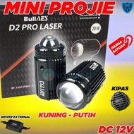 Lampu Led tembak AES D2 Pro Laser 2 Warna Kuning putih 20 watt hi low