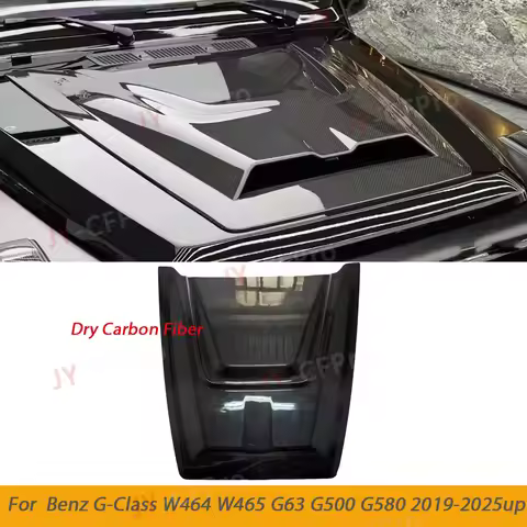 W464 W465 Dry Carbon Fiber Bonnet Hood Scoop Cover Body kit For Mercedes Benz G-Class W464 W465 G63 
