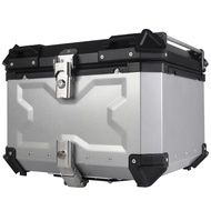 45L/55L/ 65L Motorcycle Trunk Electric Bicycle Scooter Rear Lock Tool Box Travel Storage Case Top Box Aluminum alloy Waterproof Durable Motorcycle Parts