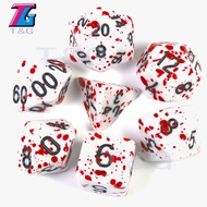 7PCS Bloody Dice for Dnd Board Game