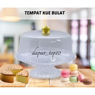 Beautiful Clear Round Cake Tray TK 146 Golden Lemon Cake Tray