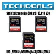 SanDisk SDSDXXY Extreme Pro SD Card | U3, C10, V30, UHS-I, R170MB/s, W90MB/s