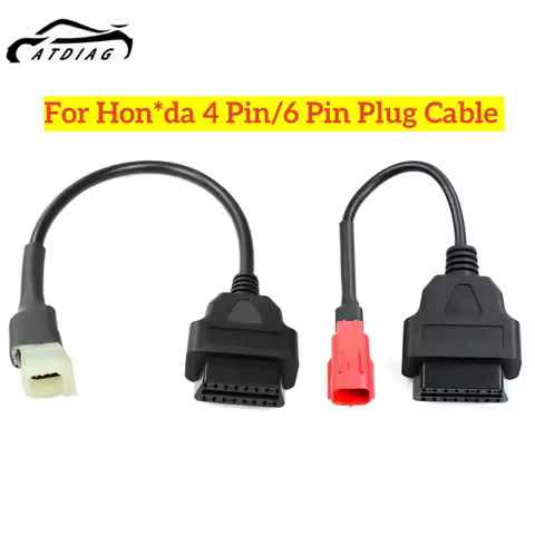 OBD2 Cable For 4Pin 6Pin Motorcycle to OBDII 16 Pin Cable 4 Pin/6 Pin Plug Cable Motorbike Diagnosti