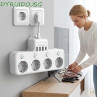 DYRUIDOJSG Multiple Socket, 3.1 A / 5 V Individual Switch EU Plug Power Strip, European Standard 2 T