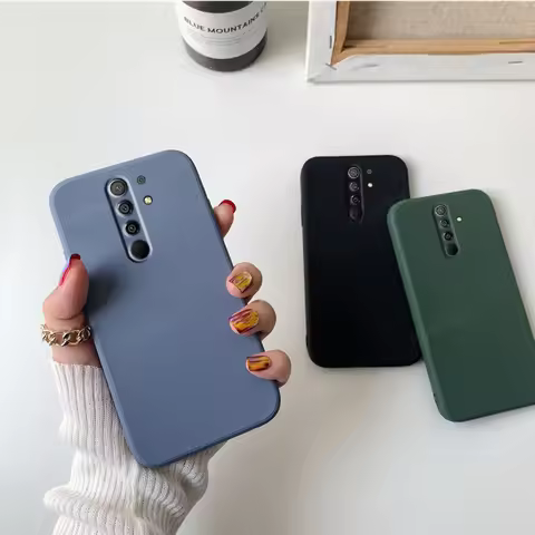 For Cover Xiaomi Redmi 9 Case For Redmi 9 Capas Shockproof Silicone Liquid Phone Back Bumper TPU Sof