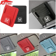 Honda HRV HR-V Leather Car Sun Visor Card Pen Holder Organizer Glasses Clip For HR-V Gen 2 Gen 3 HRV
