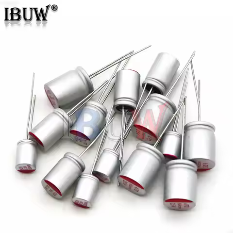 10PCS Solid Electrolytic Capacitor DIP Low ESR 6.3V 10V 16V 25V 35V 50V 63V 10UF 47UF 100UF 220UF 47