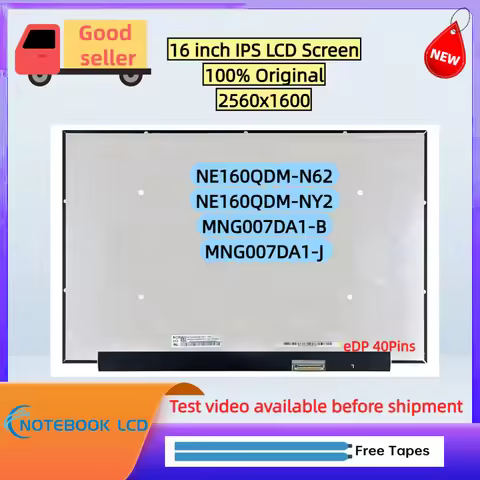 16 Inch LCD Screen NE160QDM-N62 NE160QDM-NY2 MNG007DA1-B MNG007DA1-J For Lenovo ideapad 5 Pro 16IAH7