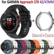 Replacement Watch Band Cover Case for Garmin Approach S70 42/47MM Smart Bracelet Strap Frame Bezel for Garmin Approach S70 Wrist
