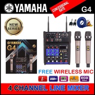 【hot sale】 Power Mixer YAMAHA  Bulit in Amplifier G4 usb 4channels w/wireless mic /bluetooth