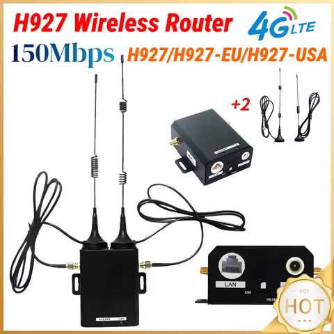 H927 4G LTE Router Industrial Grade 4G LTE SIM Card Router with External Antenna Support 16 WiFi Use