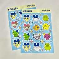 Sticker Sheet Tamagoo Game Character 3–3.5 cm Glossy - KK - N3D