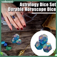 XZ Astrological Dice Kit Astrology Dice Set 12-sided Zodiac Dice Set for Tarot Game Lucky Constellation Astrology Dice with Golden Numbers Southeast Asian Buyers' Favorite