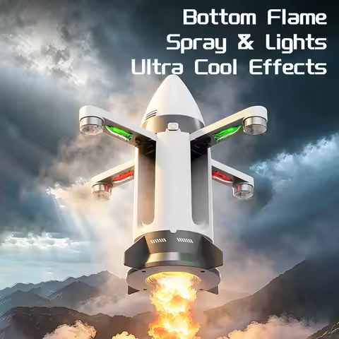 CZ31 RC Plane 2.4G Missle RC Drone Adjust Speed Spray Airplane Aircraft 360 Rotation RC Glider Headl