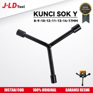 JLD Y-Socket Wrench CRV Socket Wrench 8-9-10-12-11-13-14-17