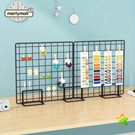 MERLYMALL Display Rack, Grid Frame Metal Storage Rack, Modern Grid with Base Jewelry Booth Rack For 