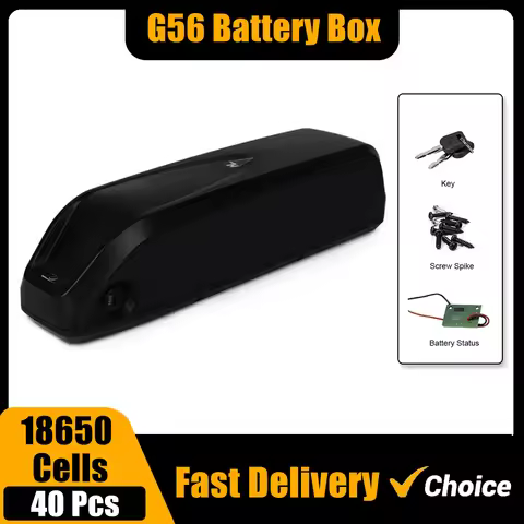 ChamRider-HaiLong G56 Battery Box, Downtube Battery Case, Housing Down Tube, 21700 Cells, 10S5P, 13S