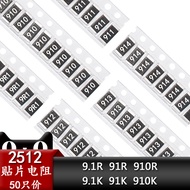 2512 Chip Resistor 9.1 R 91 Om 910 Om 9.1K 91K 910K 911 912 913 1W