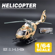 LEO 1:64 Huey Military Helicopter Airplane Diecast Model Car Alloy Cars Toys Collection Gift For Kid