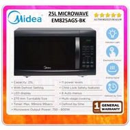 Midea 25L Digital LED Display Microwave Oven EM825AGS-BK / EM825AGS