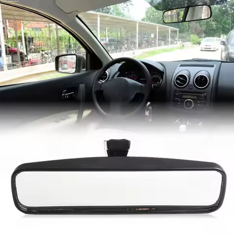 Interior Rear View Mirror Wide Angle Convex Rearview Mirror Anti Glare Large Vision Auxiliary Monito