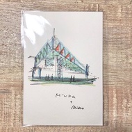 安藤忠雄手稿明信片 亞洲現代美術館