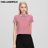 KARL LAGERFELD - IKON STRIPE BOXY T-SHIRT