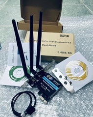 1300Mbps Dual Band Wireless WiFi การ์ดเดสก์ท็อป802.11ac Bluetooth 5.0 PCI-E WiFi WiFi WiFi 2.4Ghz/5ghz สำหรับ Win 7 8 10 ฿790 #wifi #WIFI #WifiHotspot #wifimoney #pci #card #bluetooth #Bluetooth #wifi5g