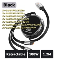 KY55 100W 6A USB-A to Type C Fast Charging Data Cable 3 In 1  For SAMSUNG S25FE S24FE S25Ultra S24Ul