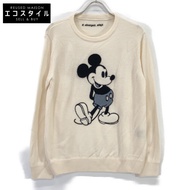 Uno Piu Uno Uguale Tre [x DISNEY] MRK220-WOL102 Off-White 米奇老鼠毛衣 Mickey Mouse Knit IV [二手]