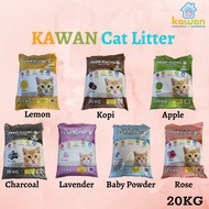 KAWAN Cat Litter 20kg / KAWAN Pasir Kucing 20kg / Pasir Kucing Murah / Pasir Kucing Wangi