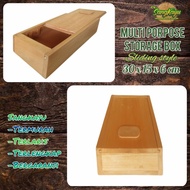 Multipurpose storage box 30x15 cm wooden storage box - 30x15x6 cm - 30x15x6 cm