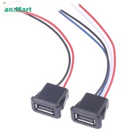 AN.MART USB 2.0 Female Power Ja USB2.0 Charging Port Connector With Cable USB Charger Soet MY