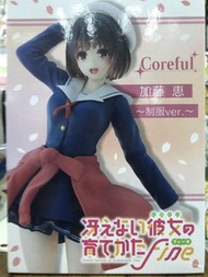 美少女figure 全新 Taito 加藤惠 校服裝 路人女主