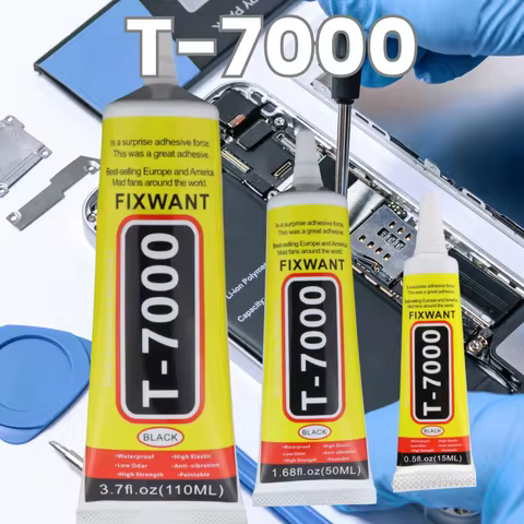 T7000 Glue Black Contact Phone Repair Adhesive for Glass & Plastic, T-7000 Universal DIY Glue in 15M