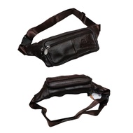 Ready Stock Leather Waist Bag Beg Kerja Rider Bag Canvas Bag Crossbody Bag Chest Bag Beg Sandang Beg