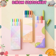 Set of 5 Xingmai colored gel pens to decorate notebooks, write smoothly, dry quickly, 0.5mm needle n