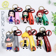 Super Cute Demon Slayer Kimetsu No Yaiba Tanjiro, Nezuko, Zenitsu, Inosuke 3D Anime Model Keychain