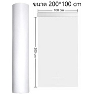 กระดาษรองกันเปื้อน แบบใช้แล้วทิ้ง ชนิด PE+PP กันมัน กันน้ำ แบบหนา สำหรับเตียงนวดสปา ขนาด 100 x 200 cm (50 แผ่น)