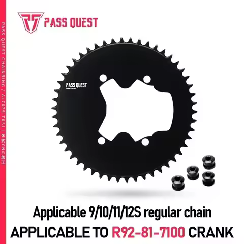 PASS QUEST 110 Bcd 4 Bolt Chainring Narrow Wide for SHIMANO R9200 R8100 R7100 Crank 42T-60T 9-12 Spe