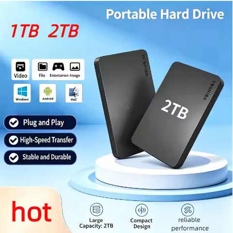 For Toshiba A3 Portable External Hard Disk 1TB 2TB Ultra Slim USB3.0 Mobile Hard Drive External Stor