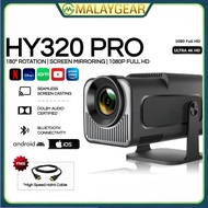 HY320 Mini WiFi Movie Projector 1080P 4K Projector Smart Android LCD Projector Dual Band WiFi Mirror