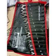 High Quality 14 pcs Chrome Combination spanner set