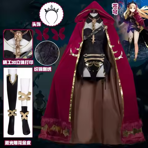 Fate/Grand Order Cosplay Costume Fgo Ereshkigal Cosplay Full set Uniform with Robe Costume Halloween