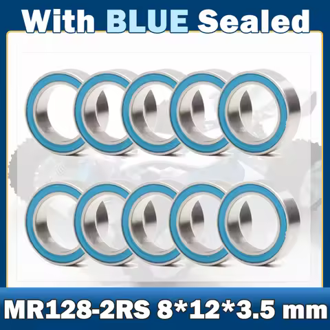 MR128RS Bearing ( 10 PCS ) 8*12*3.5 mm ABEC-7 Miniature MR128-2RS Ball Bearings RS MR128 2RS With Bl