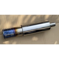 REGU 06 kakimotor 48CM JDM titanium blue sporty bass muffler stainless steel car regu exhaust ekzos 