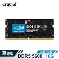 美光 Crucial NB-DDR5 5600/16G筆記型RAM CT16G56C46S5
