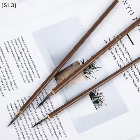 3pcs Weasel Hair Hook Line Fine Paint Brush Calligraphy Brush Pen Art Stationary[Q]Q@
