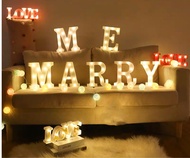 可自訂字母燈💖求婚佈置MARRY ME燈牌 LED Marriage Proposal Balloon